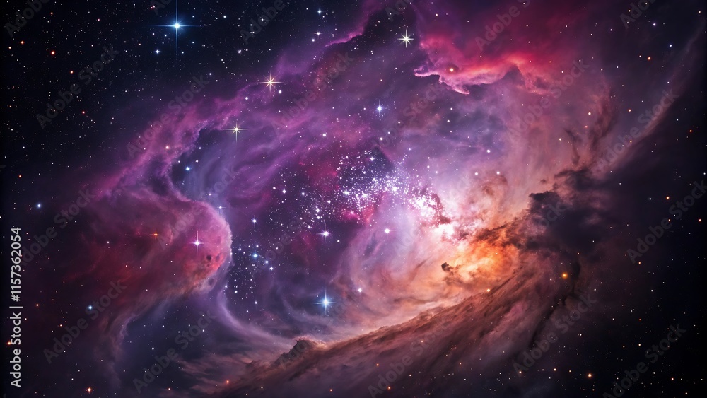 Obraz premium space galaxy nebula star sky universe astronomy 