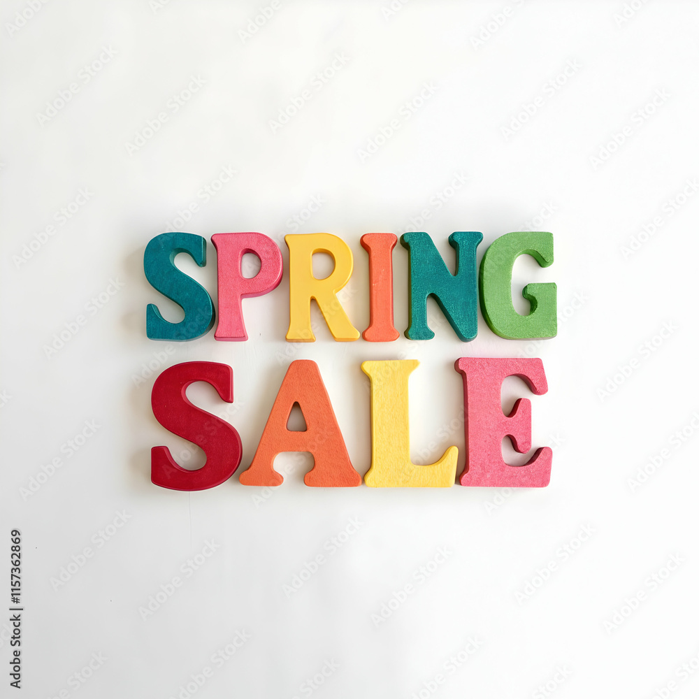 Person Holding a Spring Sale Sign Person Holding a Spring Sale Sign