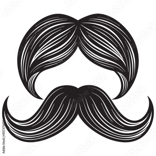 Mustache vector