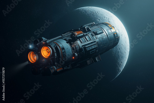 Wallpaper Mural Raumschiff im All: Aufbruch zu neuen Welten

 Torontodigital.ca