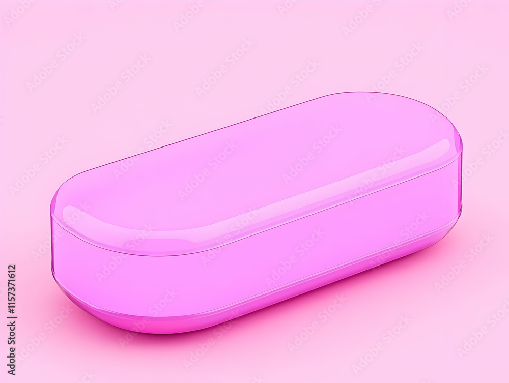 Pink 3D Capsule Abstract Background Pink 3D Capsule Abstract Background