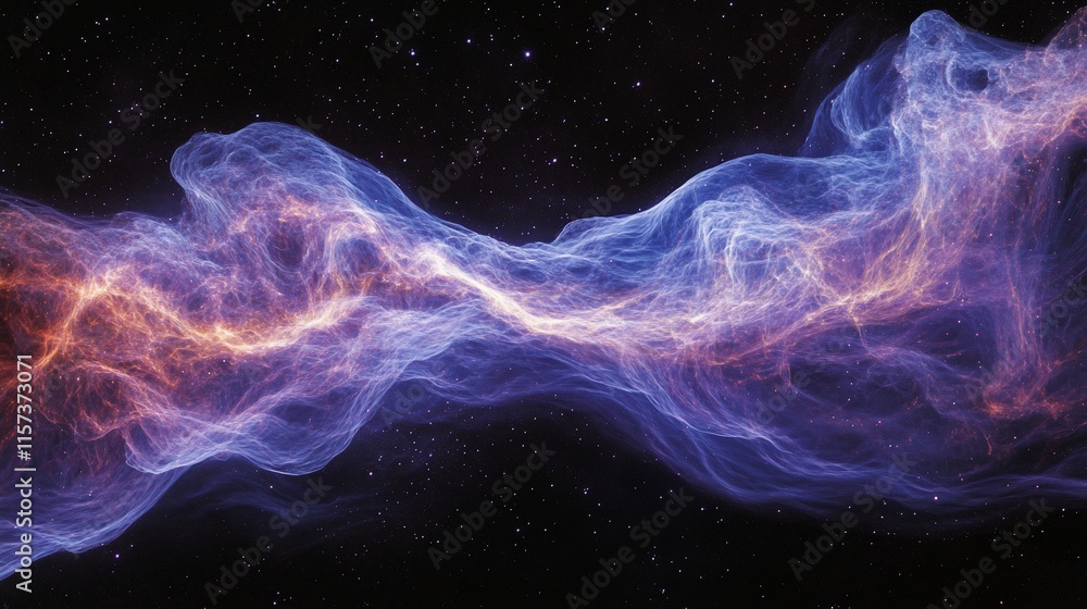 Abstract cosmic nebula, swirling energy, vibrant colors. Abstract cosmic nebula, swirling energy, vibrant colors.