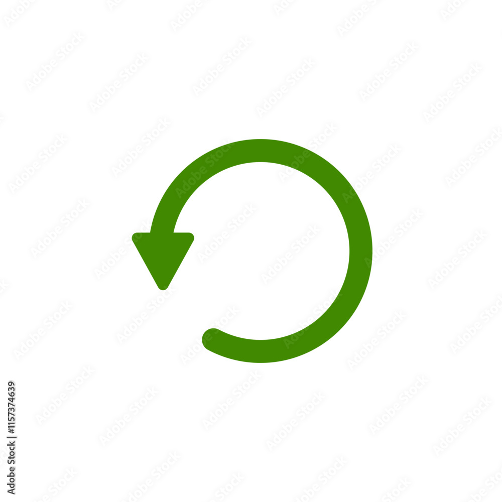 Green refresh or recycle icon design. Arrow icon design. Vector illustration. SVG transparent file. Green refresh or recycle icon design. Arrow icon design. Vector illustration. SVG transparent file.