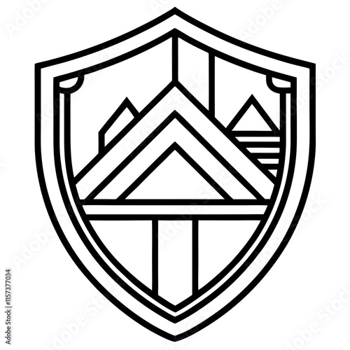 Hedge Fund Line Art Vector Design