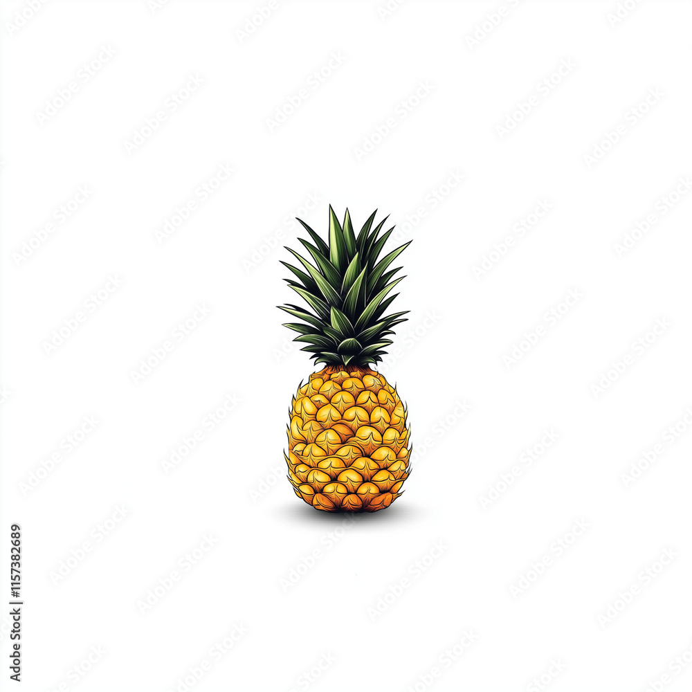 Saftige Ananas: Frische Frucht mit lebhaften Farben und detaillierter Textur
Saftige Ananas: Frische Frucht mit lebhaften Farben und detaillierter Textur