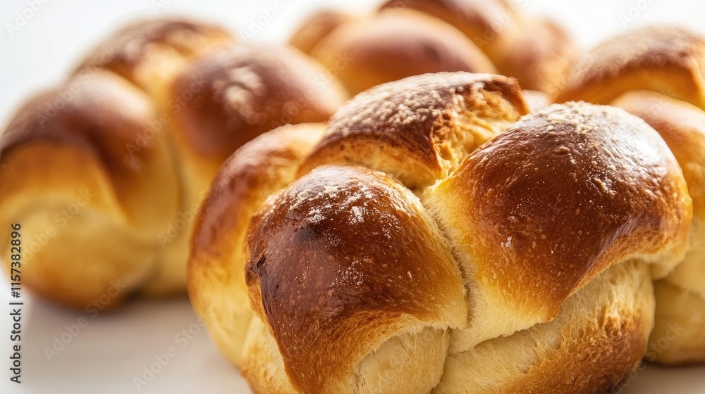 Freshly baked homemade bread and pastries arranged on a clean white background showcasing texture and color ideal for culinary presentations Freshly baked homemade bread and pastries arranged on a clean white background showcasing texture and color ideal for culinary presentations