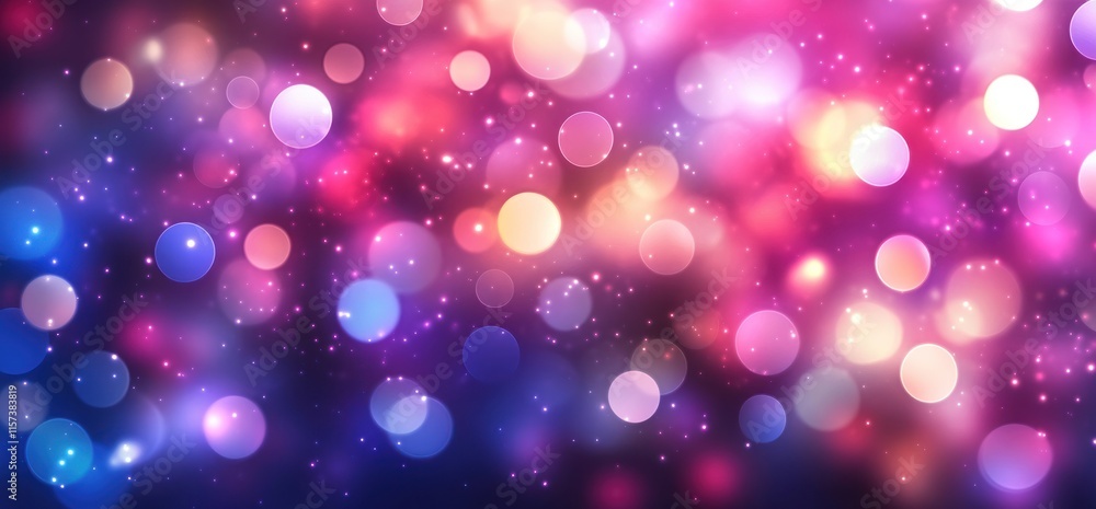 Magical Pink Purple Bokeh Lights Sparkle Festive Background Magical Pink Purple Bokeh Lights Sparkle Festive Background