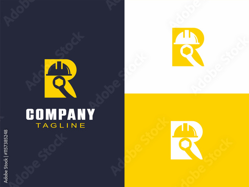Letter R Repair Logo Template