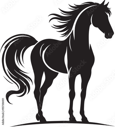 Horse vector silhouette