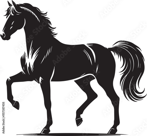 Horse vector silhouette