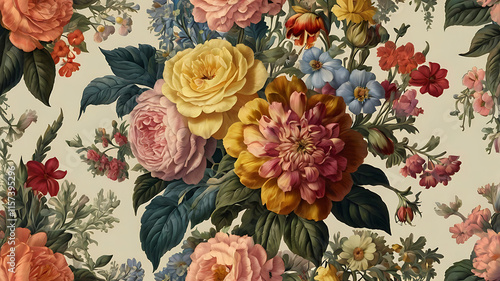 The flower wallpaper