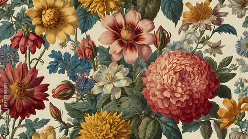 The flower wallpaper