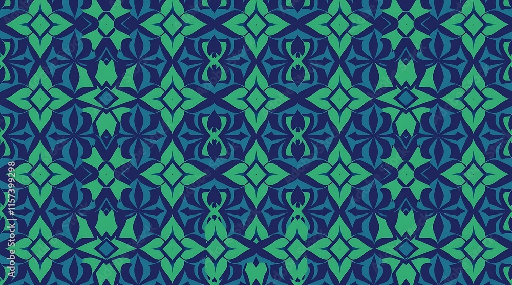 Seamless Teal and Navy Blue Geometric Pattern: A captivating and intricate design with repeating geometric shapes in shades of teal and navy blue, offering a timeless elegance and visual intrigue. Seamless Teal and Navy Blue Geometric Pattern: A captivating and intricate design with repeating geometric shapes in shades of teal and navy blue, offering a timeless elegance and visual intrigue.