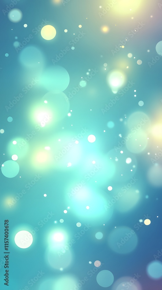 Abstract teal background with glowing bokeh circles Abstract teal background with glowing bokeh circles