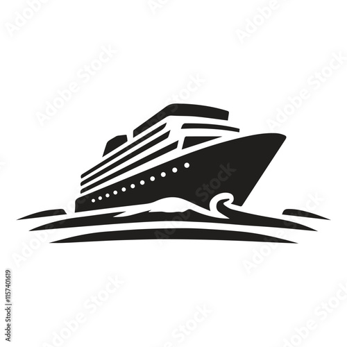 yacht isolated on white background