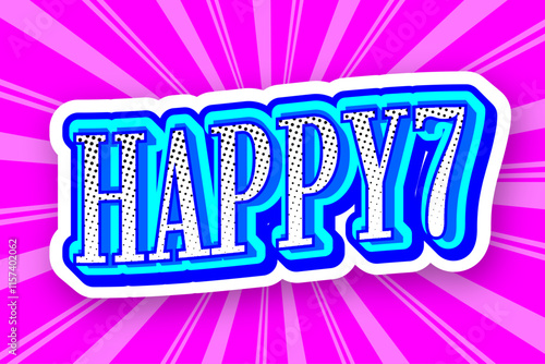 Sticker Retro Text Effect