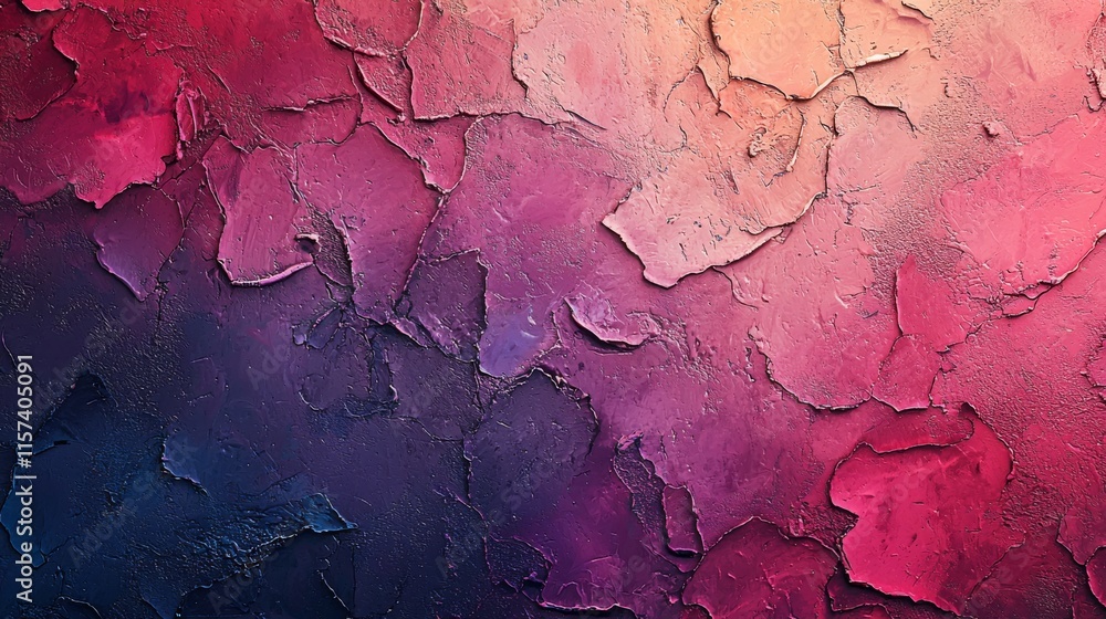 Fototapeta premium A vibrant, textured background featuring layered colors in shades of pink, purple, and blue, creating an artistic and abstract appearance.