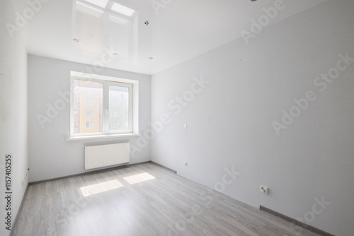 Wallpaper Mural This is a bright and minimalist unfurnished room that features ample natural light pouring in Torontodigital.ca