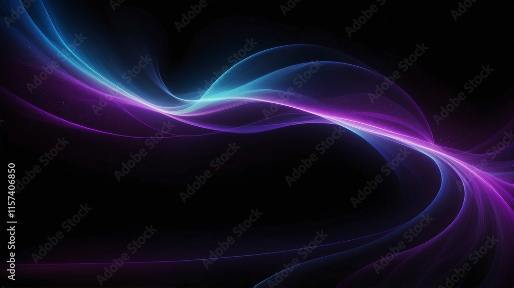 Naklejka premium Diagonal Light Streaks on Black Background