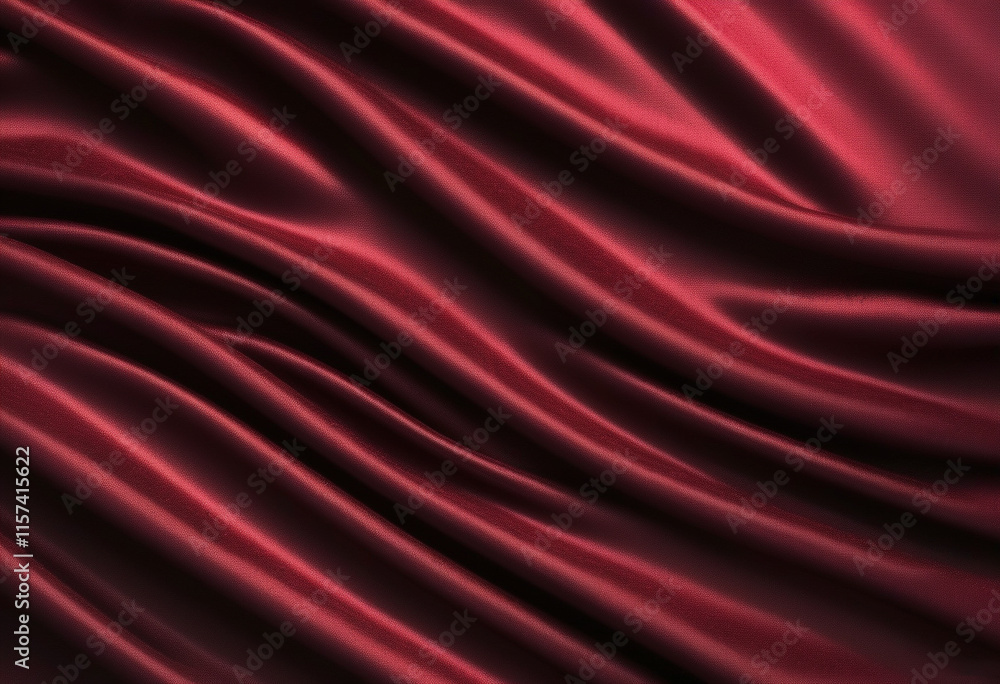 Black dark deep red burgundy cherry maroon crimson silk satin velvet fabric curtain drapery fold line wave flow background