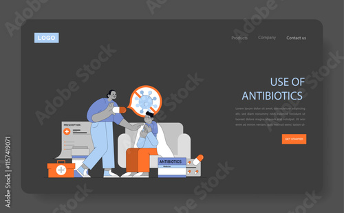 Causes Affecting Human Longevity. Flat Vector Illustration