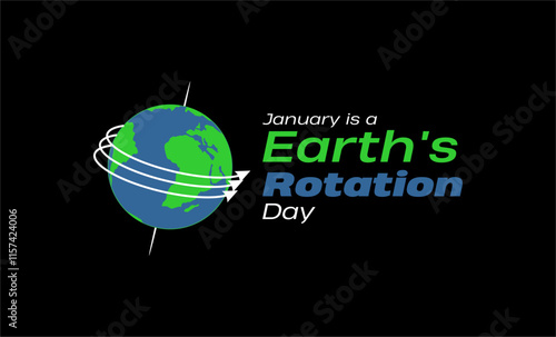 Earth Rotation Day Holiday Concept