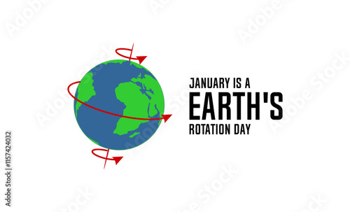 Earth Rotation Day Holiday Concept