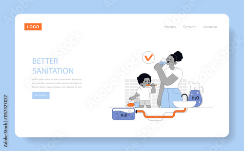 Causes Affecting Human Longevity. Flat Vector Illustration