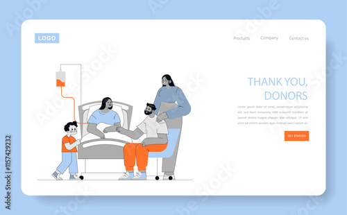 Blood Donor Day. Flat Vector Illustration