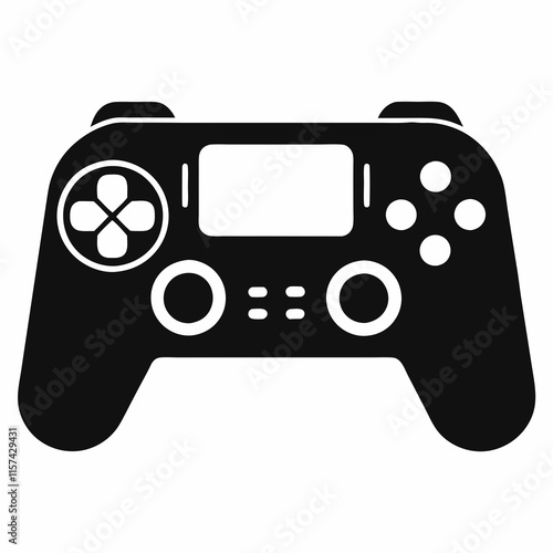 Gaming Console Silhouette Vector Art