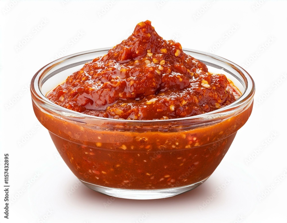 Tomato paste, isolated on white background. High resolution image Tomato paste, isolated on white background. High resolution image