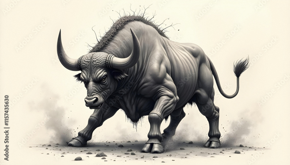 Fototapeta premium Bull sculpture