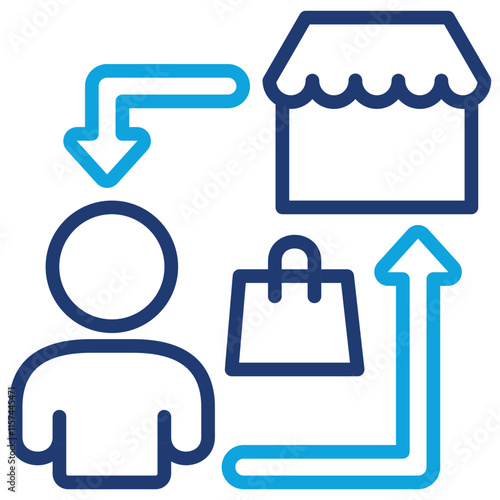 Business To Costumer Icon