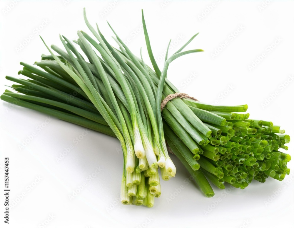 Chives flower or Chinese Chive isolated on white background. Chives flower or Chinese Chive isolated on white background.