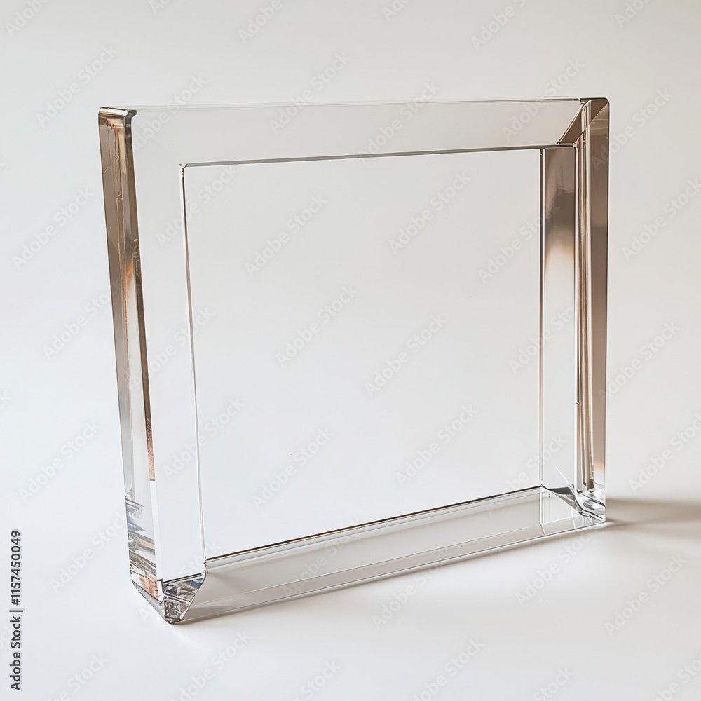 Acrylic Elegance: A minimalist acrylic frame, displaying a sleek design with polished edges, offers a modern touch, providing a sophisticated presentation. Acrylic Elegance: A minimalist acrylic frame, displaying a sleek design with polished edges, offers a modern touch, providing a sophisticated presentation.
