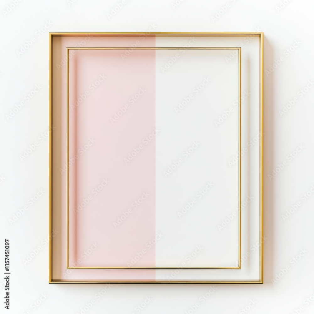 Obraz premium Elegant Gold Frame Mockup