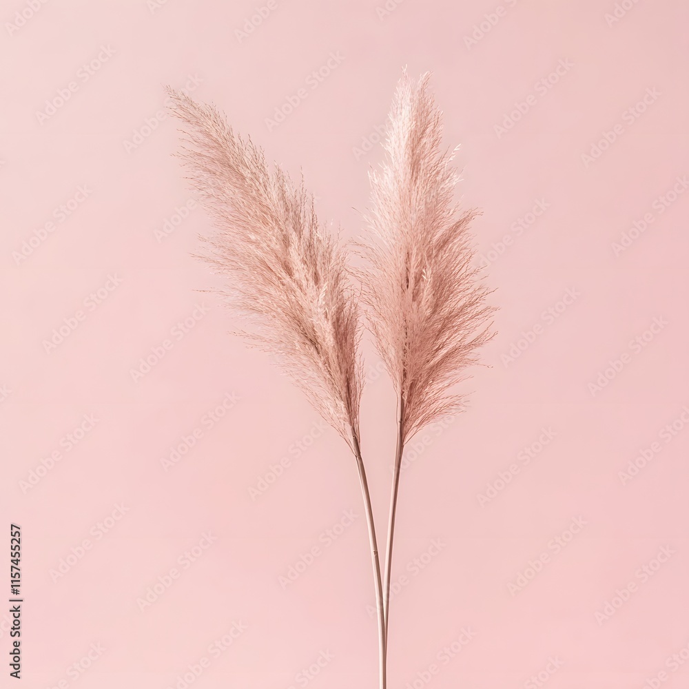 Nature concept with ears of wheat on pastel pink background. Nature concept with ears of wheat on pastel pink background.