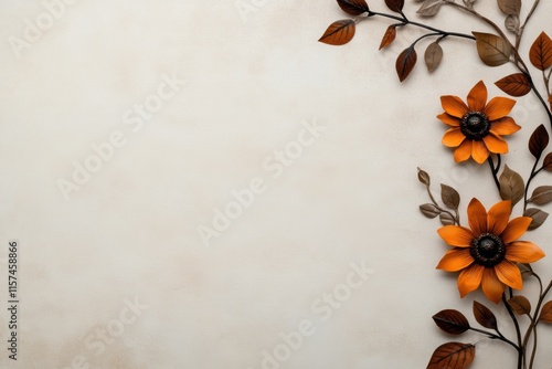 vintage floral wallpaper, retro sunflower wallpaper design with a worn appearance for a nostalgic decor touch