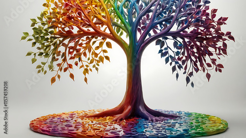 The colorful tree