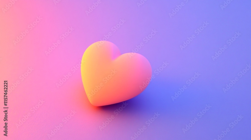 Soft and Cheerful Heart Illustration for Valentines Soft and Cheerful Heart Illustration for Valentines