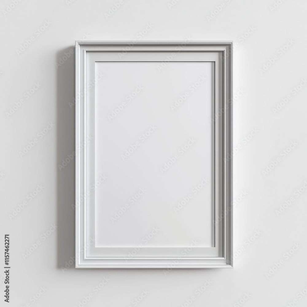 White Frame Mockup: A clean, vertical rectangular frame with a thick, elegant white border, perfect for showcasing artwork, photography, or design projects. White Frame Mockup: A clean, vertical rectangular frame with a thick, elegant white border, perfect for showcasing artwork, photography, or design projects.