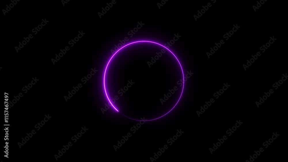 Abstract beautiful glowing neon frame circle loading icon animation background 4k video. Abstract beautiful glowing neon frame circle loading icon animation background 4k video.