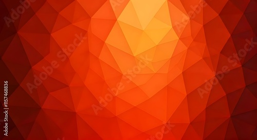  Triangular patterns in warm hues like red, orange, and yellow, with a fine grain effect, Ai Generated photo