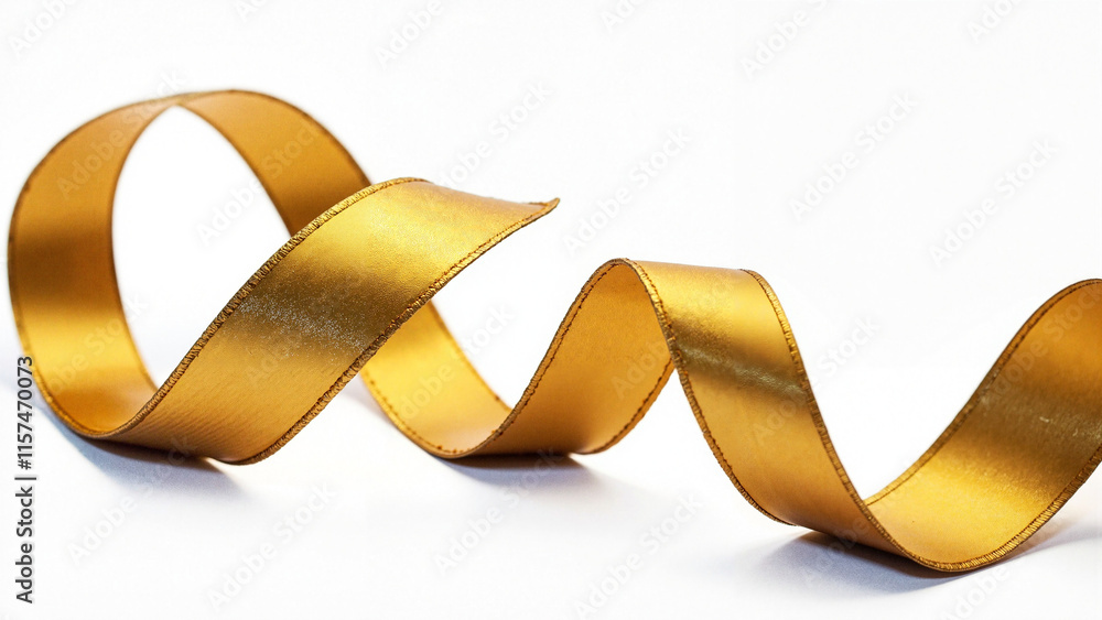 Curly Gold Ribbon: Festive Elegance for Christmas and Birthday Gifting - Perfect for E-commerce and Holiday Designs Curly Gold Ribbon: Festive Elegance for Christmas and Birthday Gifting - Perfect for E-commerce and Holiday Designs