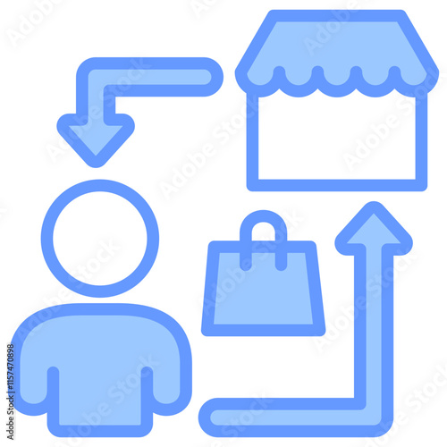 Business To Costumer Icon
