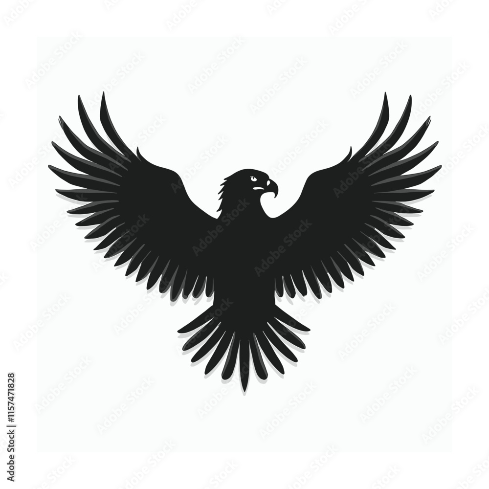 Obraz premium Bald eagle silhouette vector illustrations