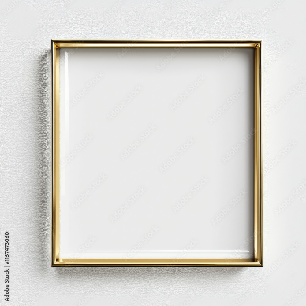 Golden Square Frame Mockup Golden Square Frame Mockup