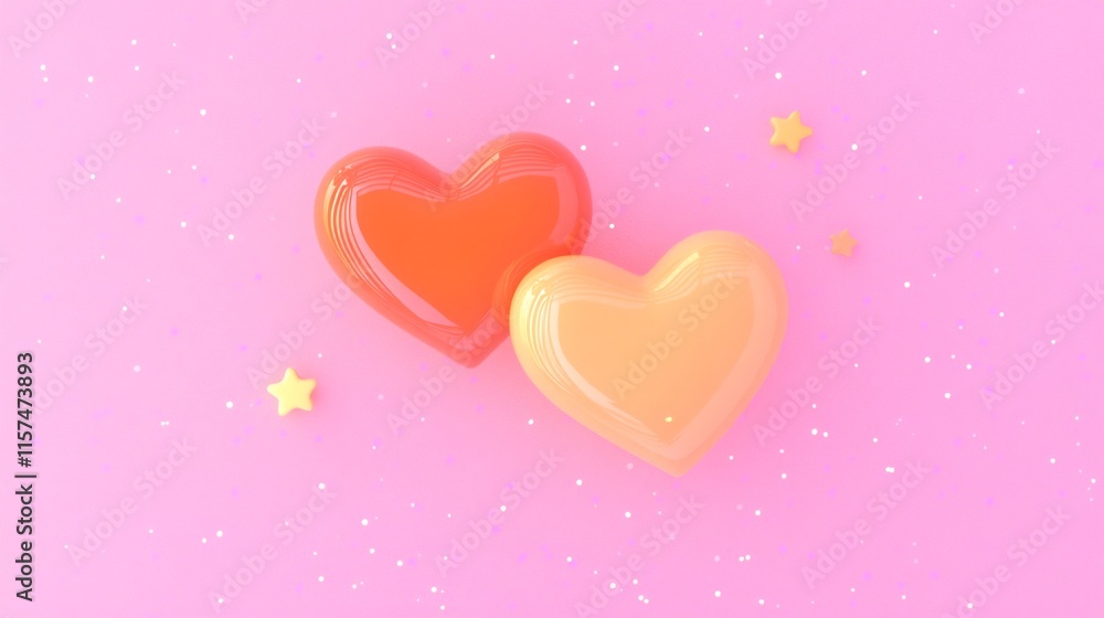 Soft and Dreamy 3D Heart Illustration Soft and Dreamy 3D Heart Illustration
