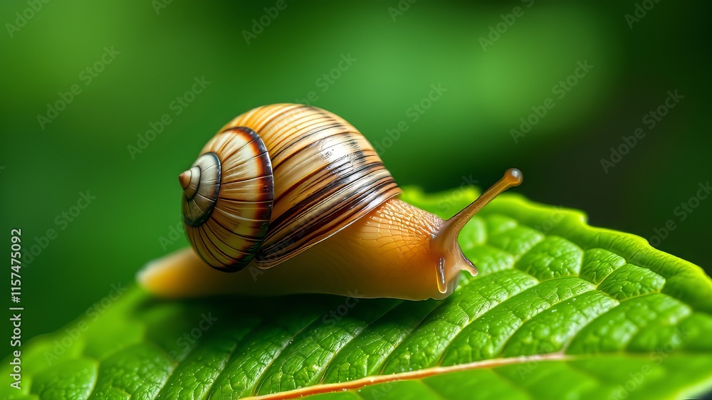 Caracol na Folha - Tropical Snail Shell - Nature Photography - AI Art Caracol na Folha - Tropical Snail Shell - Nature Photography - AI Art