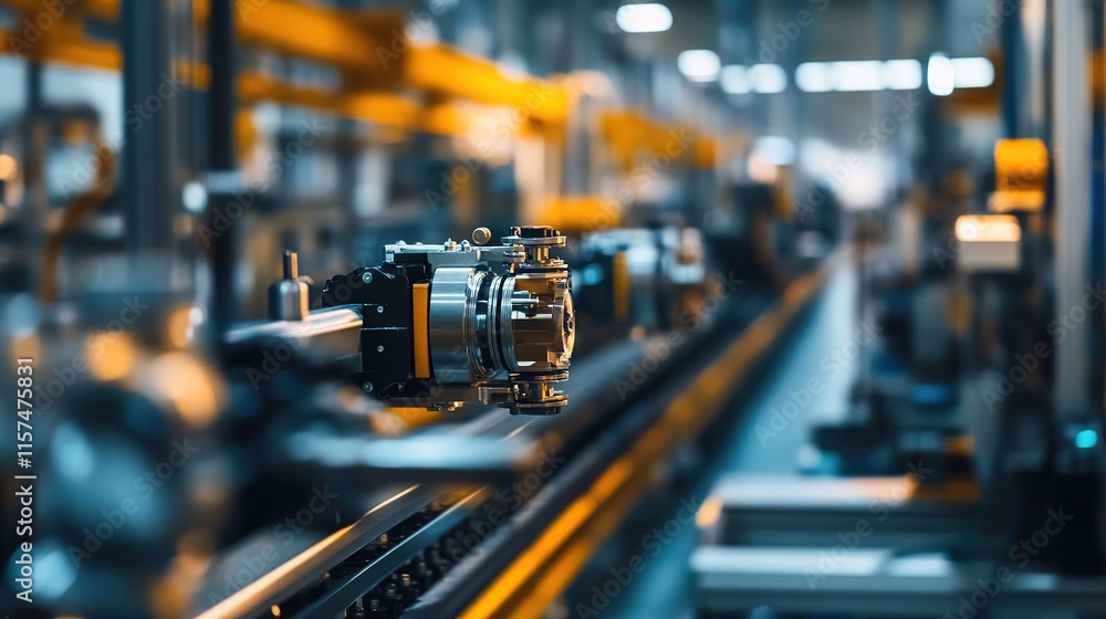 A factory filled with machinery built with cutting-edge engineering technology. A factory filled with machinery built with cutting-edge engineering technology.